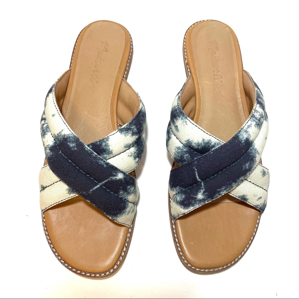 Madewell Skyler Slide Sandal in Tie-Dye 9.5 Blue